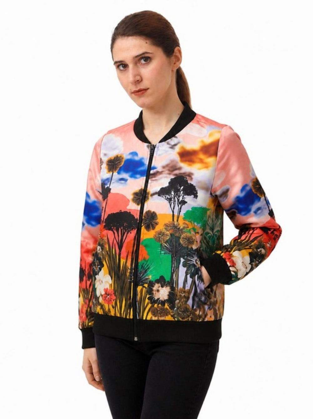 Bomber Paraíso corte relajado