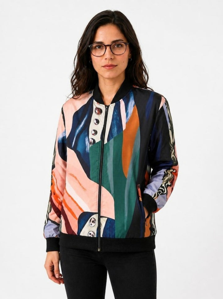 Bomber Sanastasia Collage corte relajado