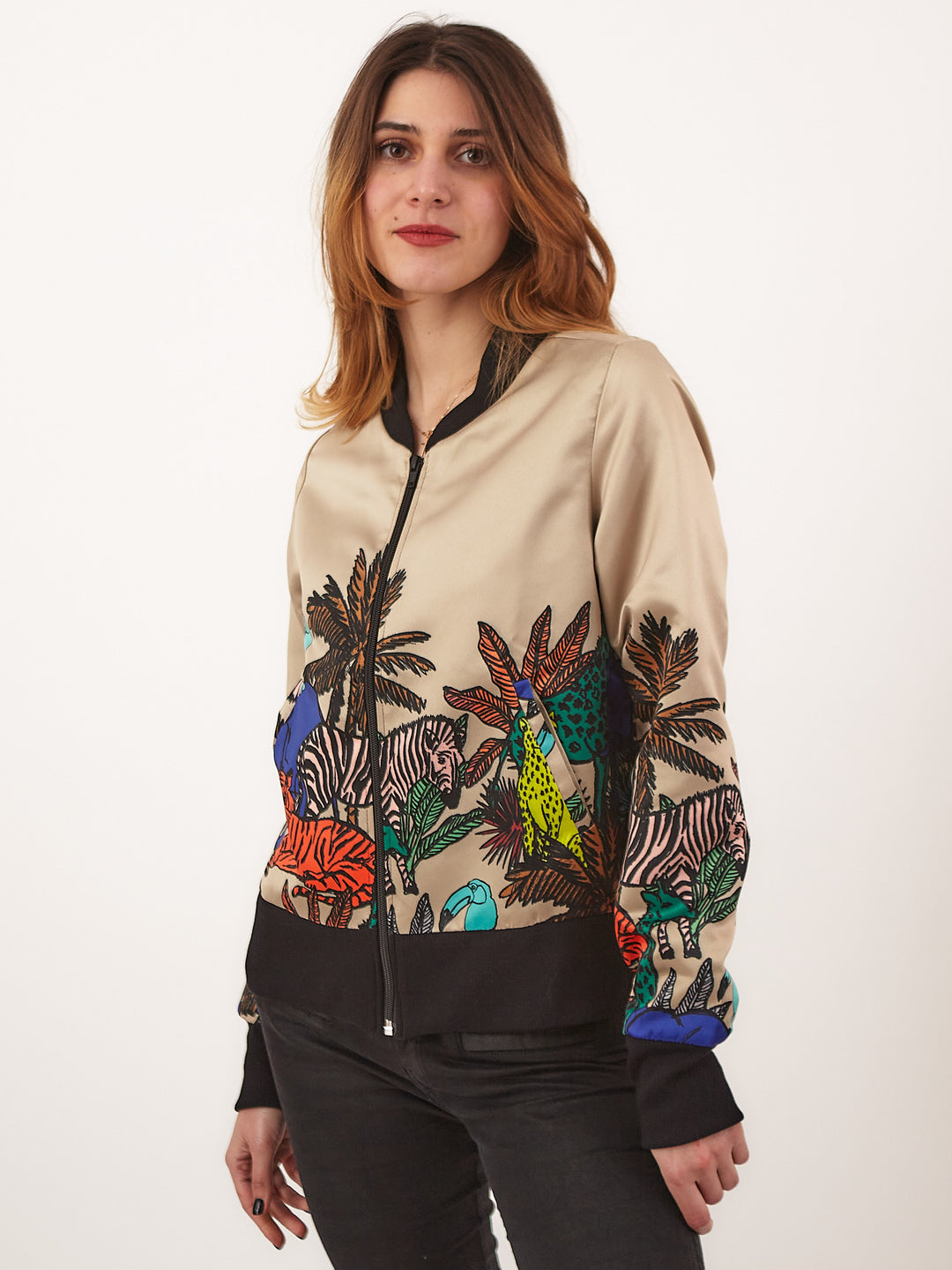 Chaqueta Bomber Jungla Beige