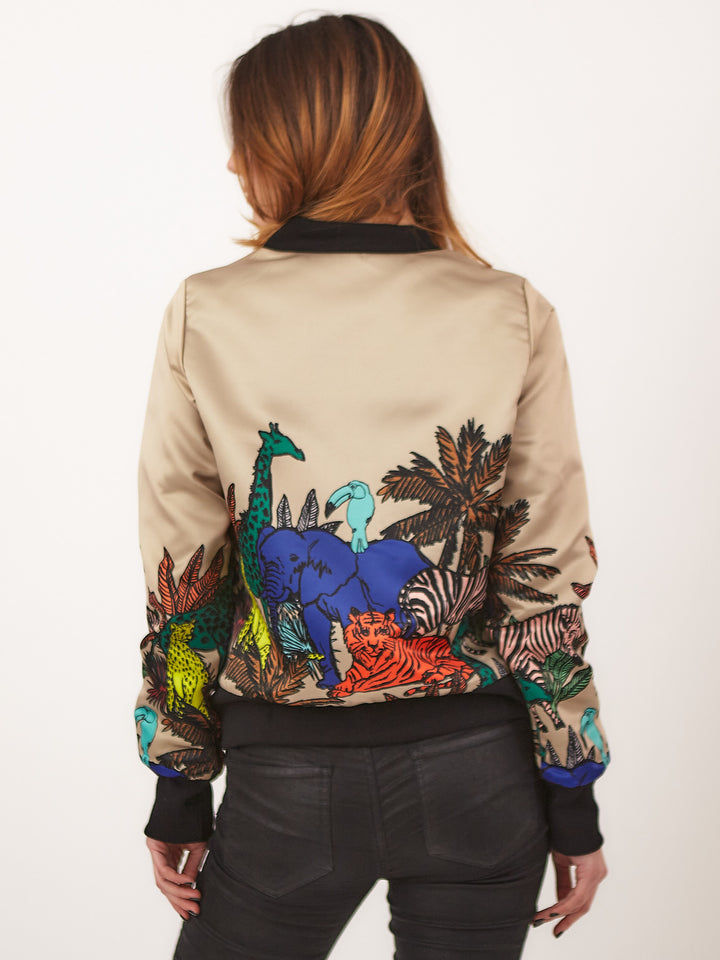 Chaqueta Bomber Jungla Beige