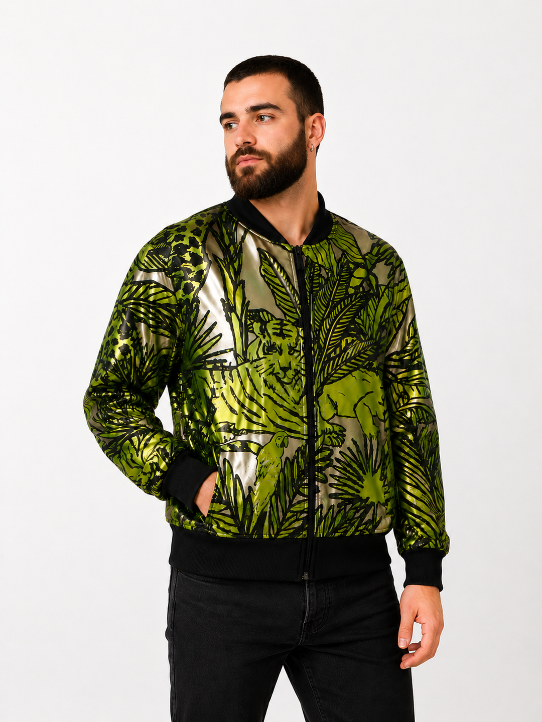 Chaqueta Bomber night Amarilla