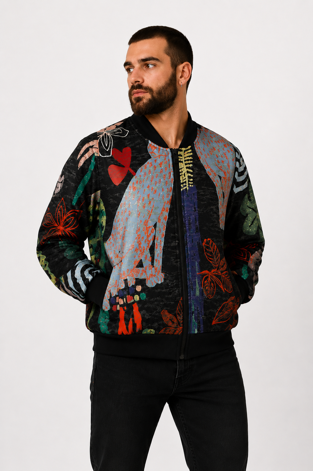 Chaqueta Bomber night negro