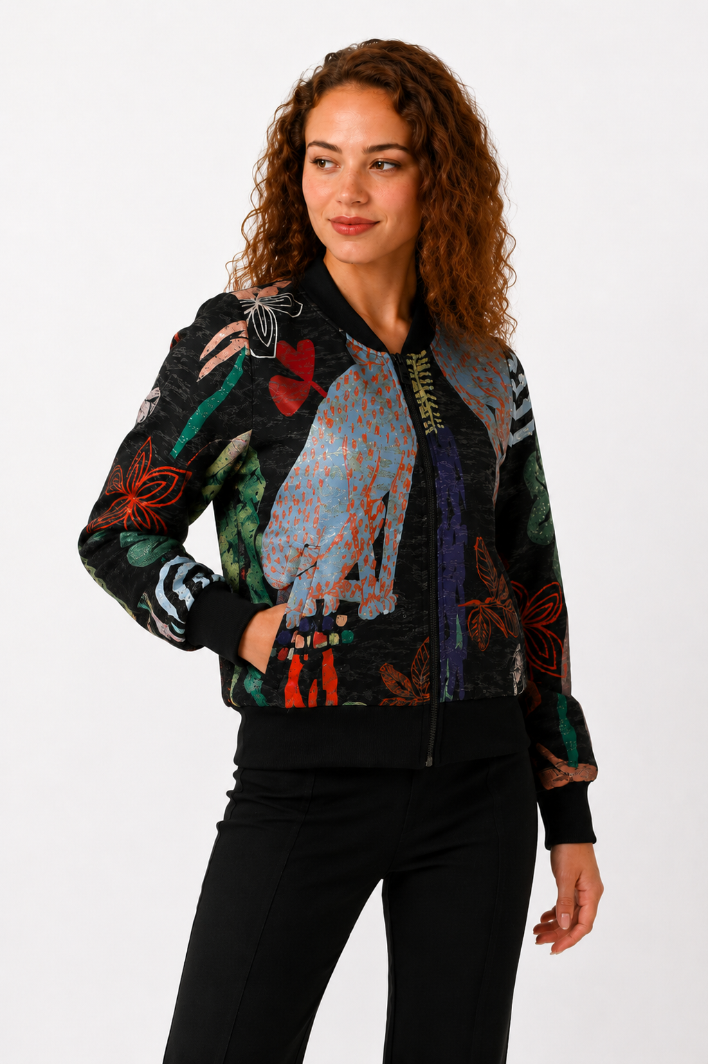 Chaqueta Bomber night negro