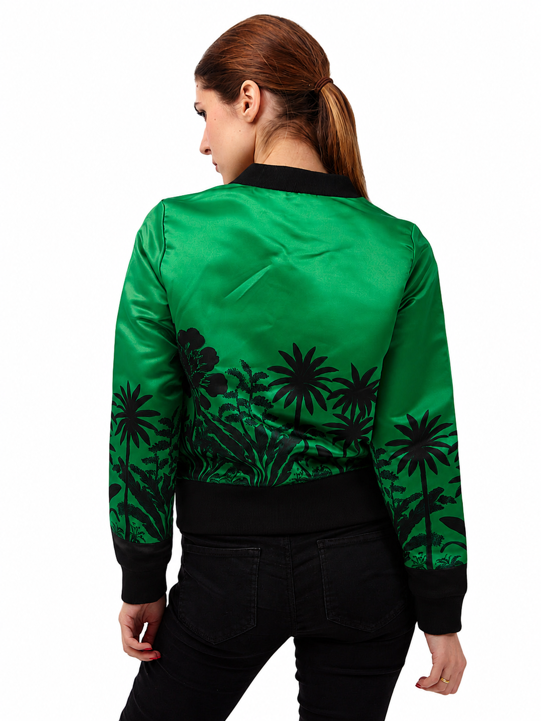 Chaqueta Bomber Verde Paraíso