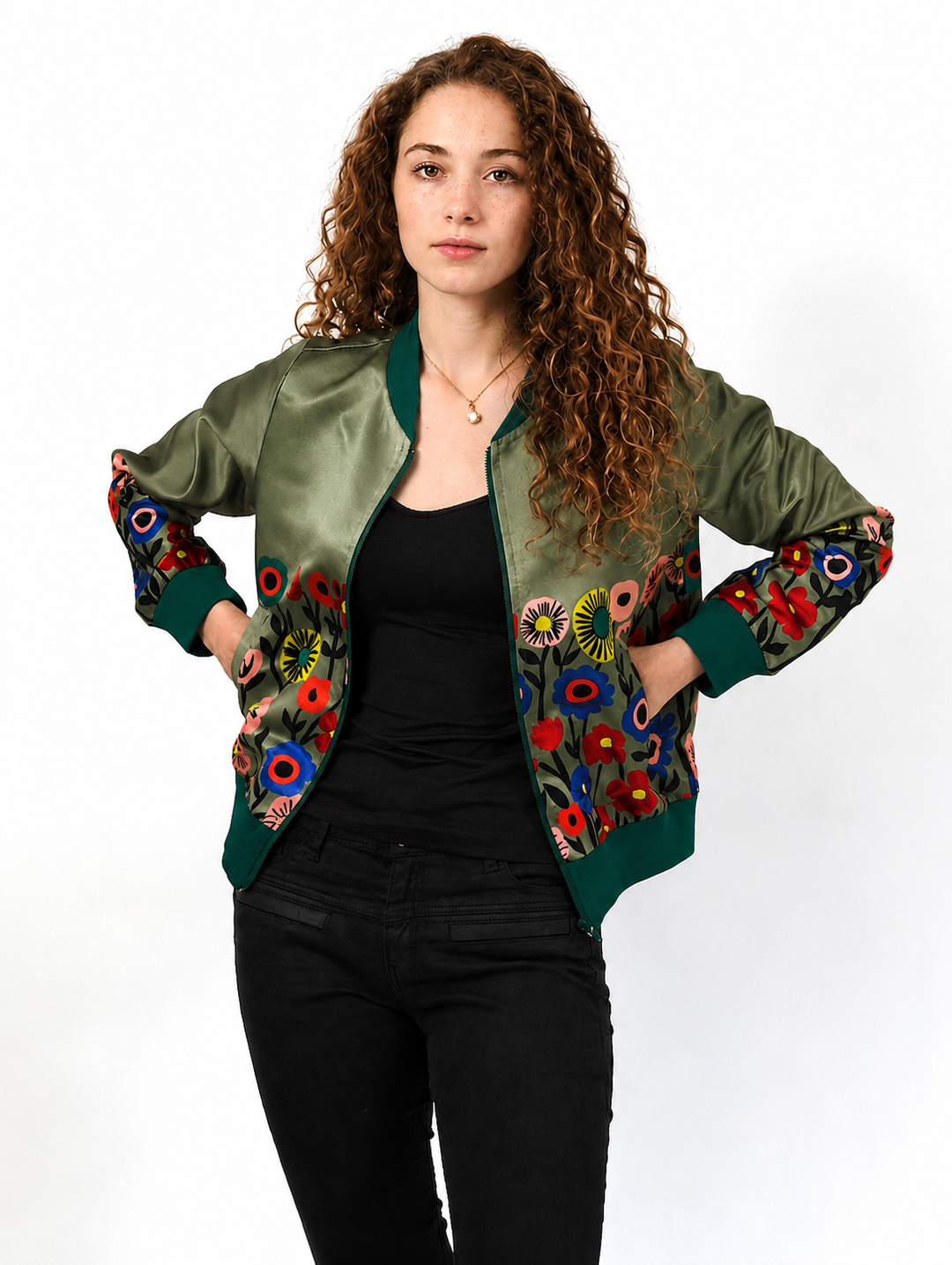 Chaqueta Bomber Sanastasia Verde