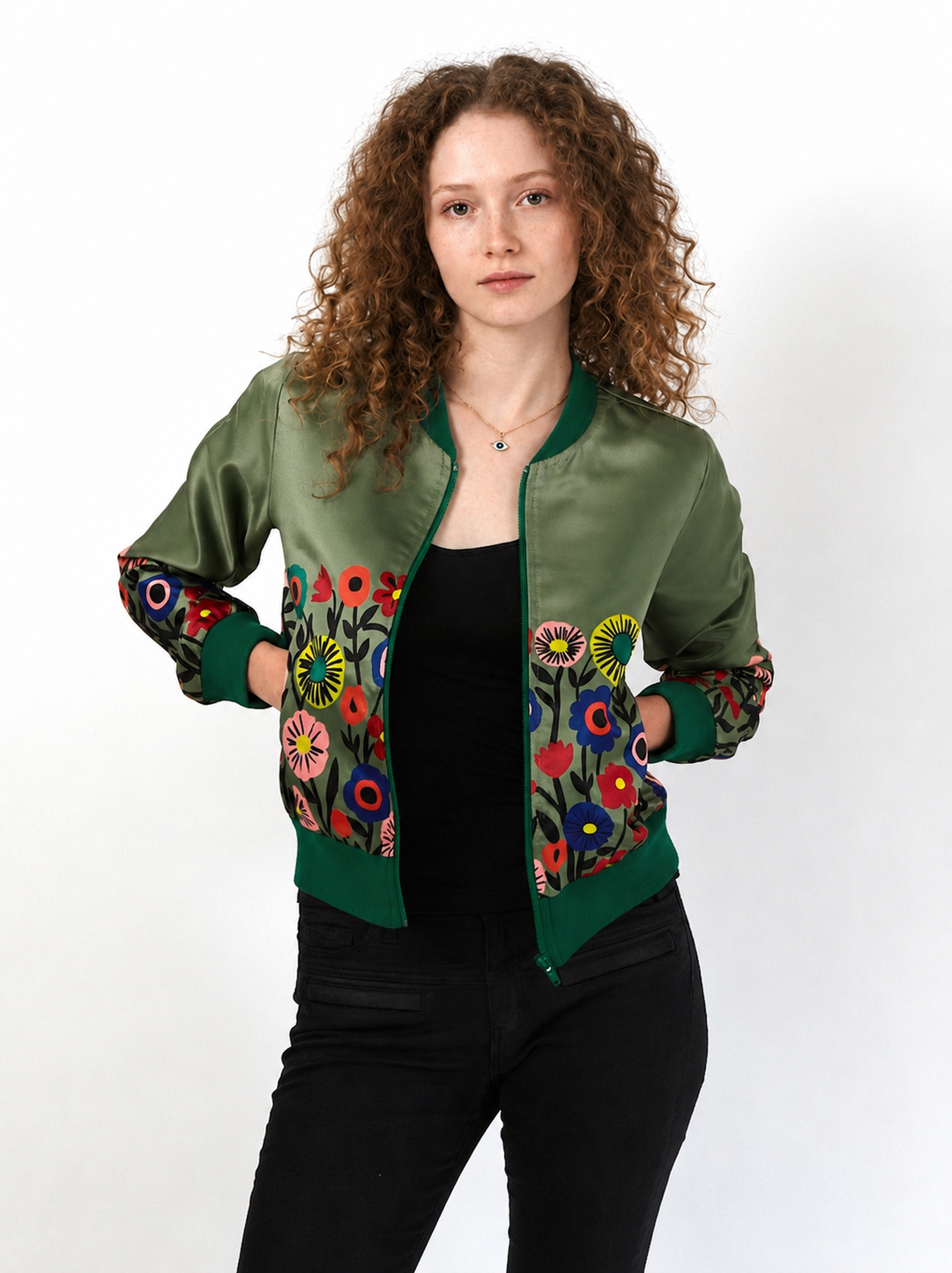 Chaqueta Bomber Sanastasia Verde