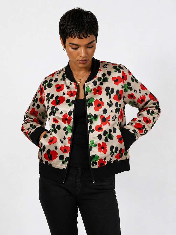 Chaqueta Bomber Sanastasia Beige