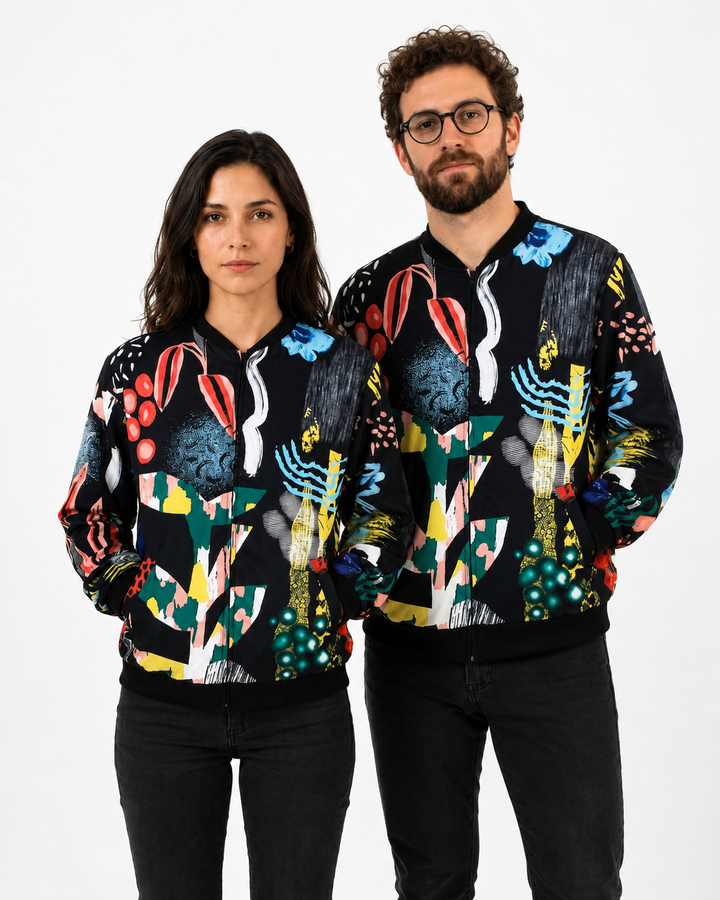 Chaqueta Bomber Rondalla Negro
