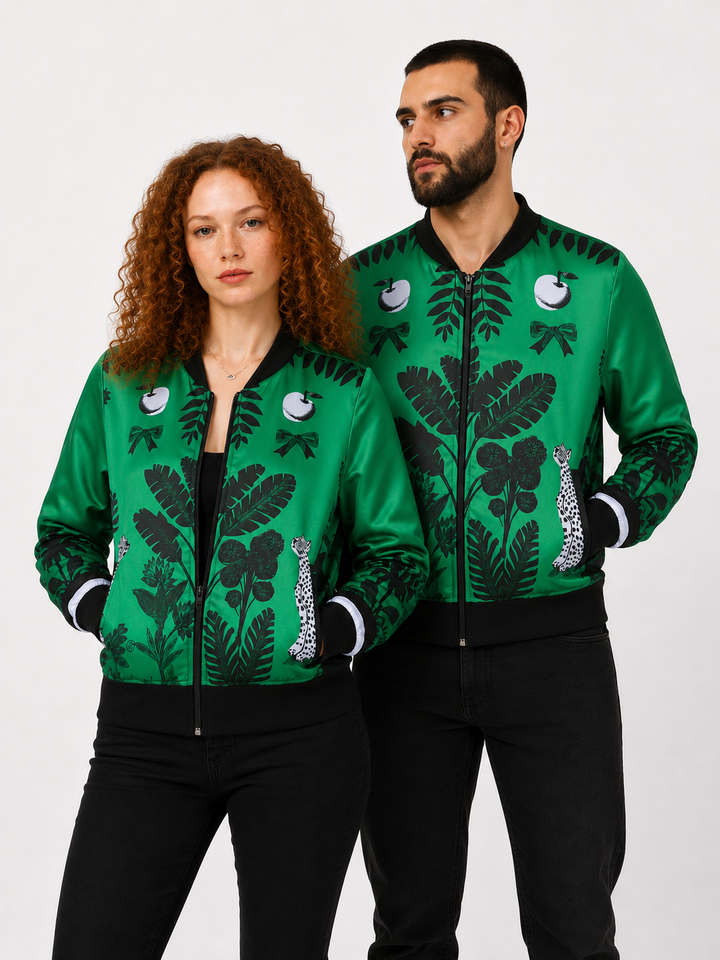 Chaqueta Bomber Verde Paraíso