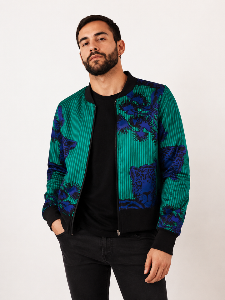 Chaqueta Bomber Jungla Verde Plus