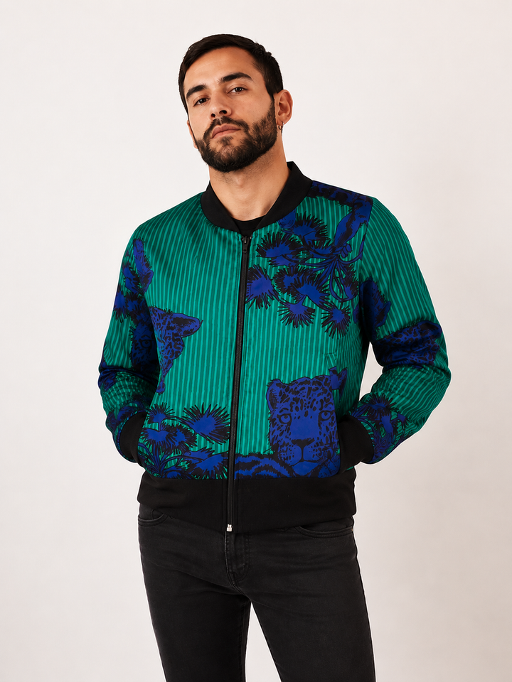 Chaqueta Bomber Jungla Verde Plus