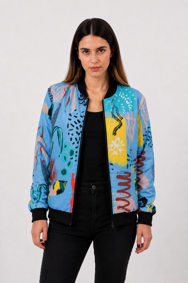 Chaqueta bomber Celeste