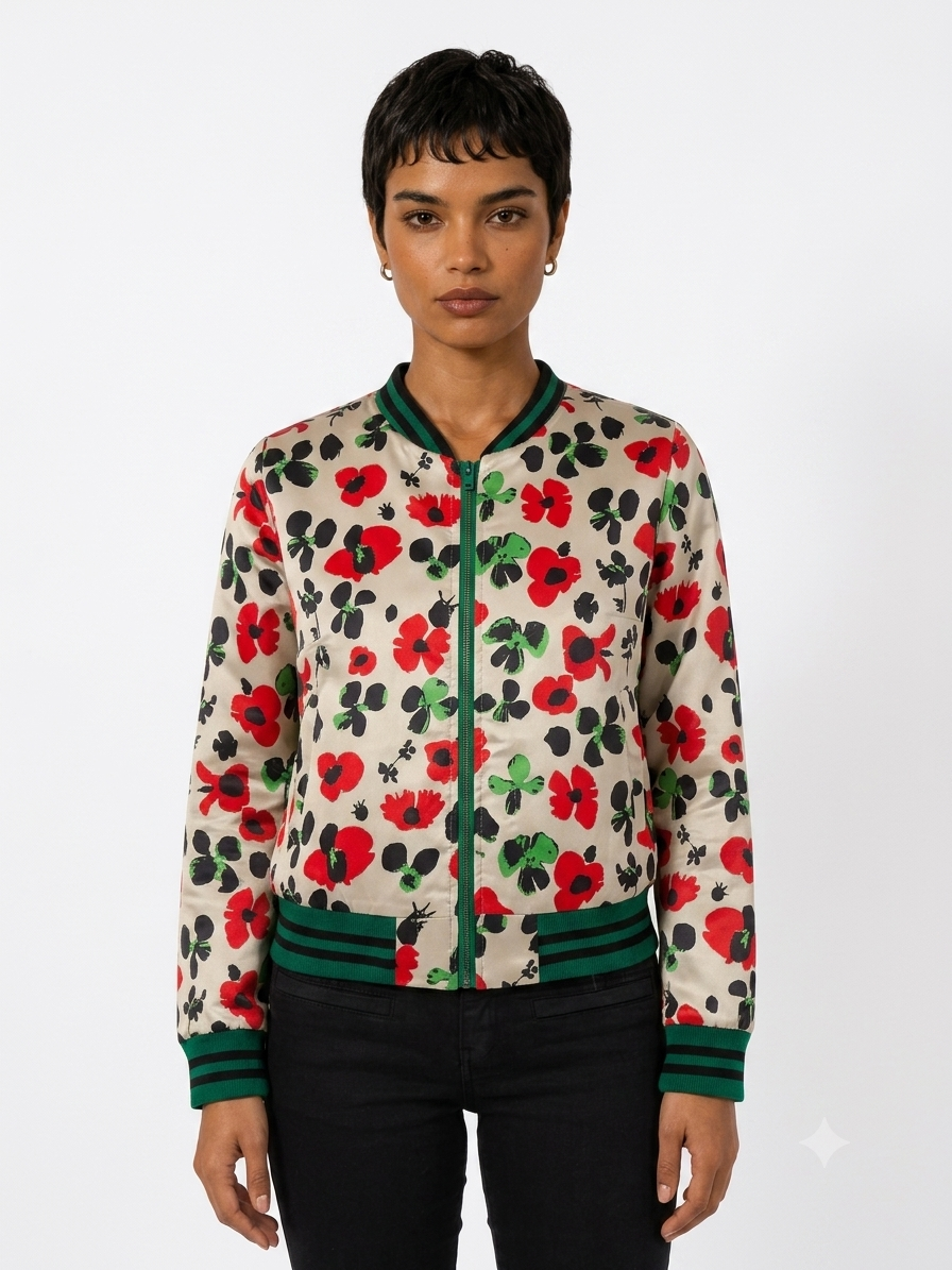 Chaqueta Bomber Sanastasia Beige