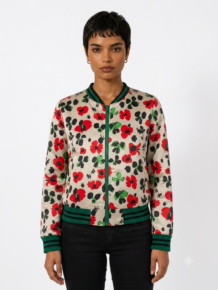 Chaqueta Bomber Sanastasia Beige