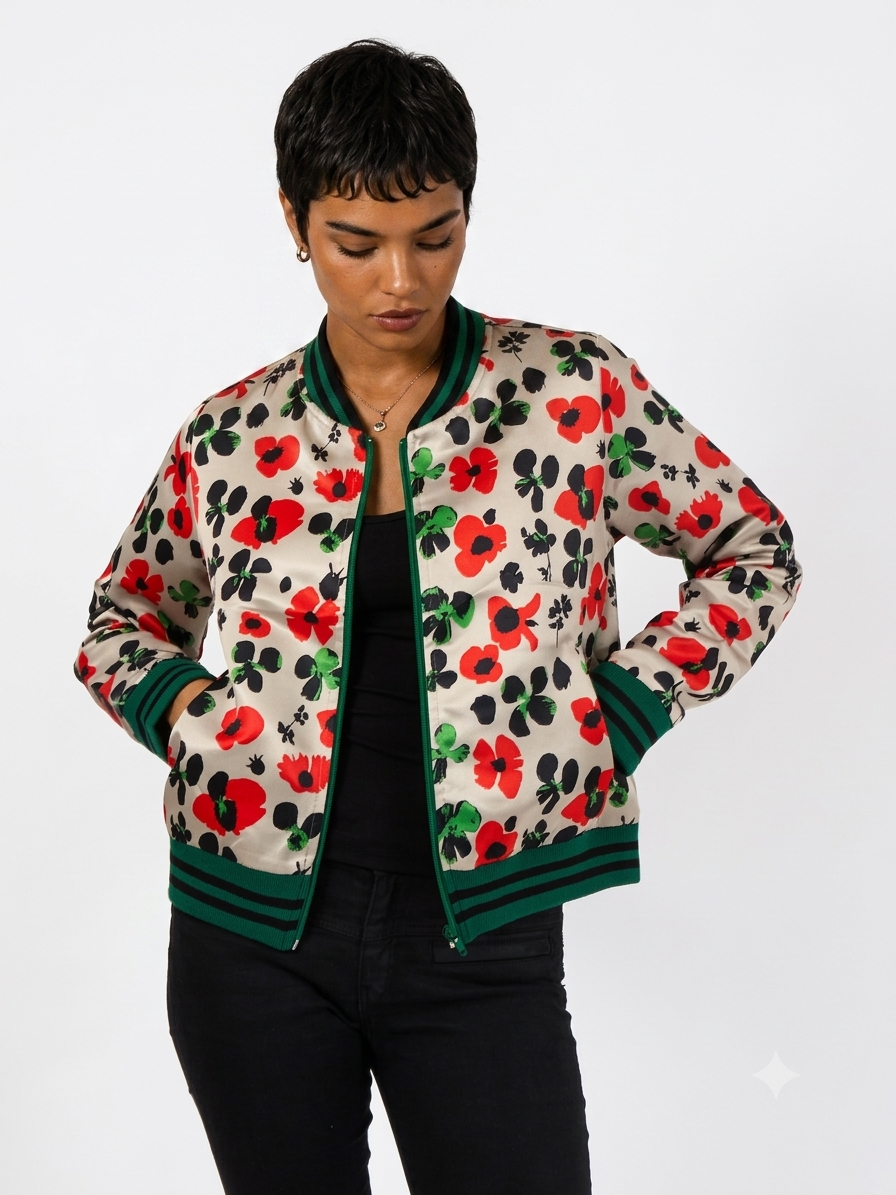 Chaqueta Bomber Sanastasia Beige