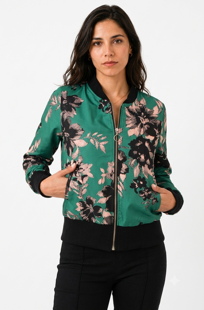 Chaqueta bomber Verde Rondalla