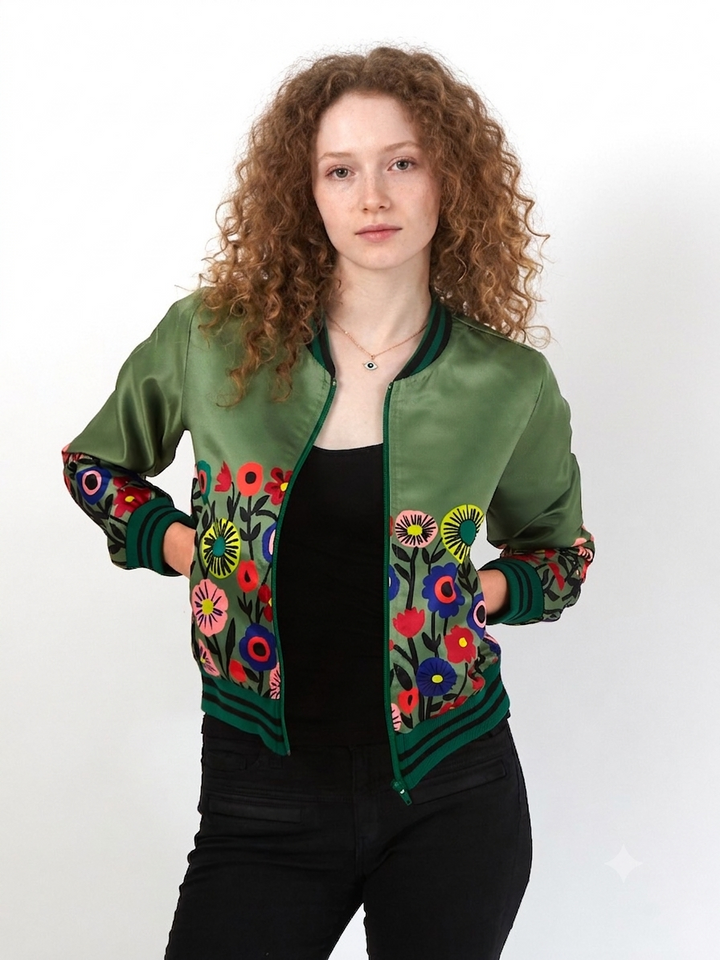 Chaqueta Bomber Sanastasia Verde