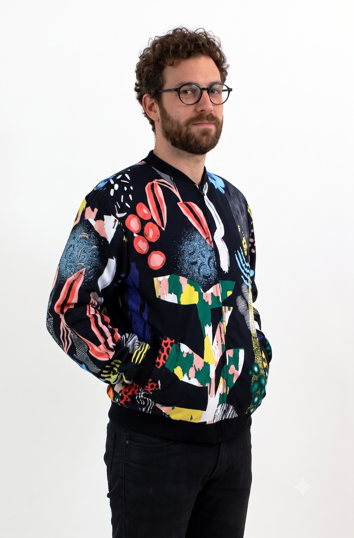 Chaqueta Bomber Rondalla Negro