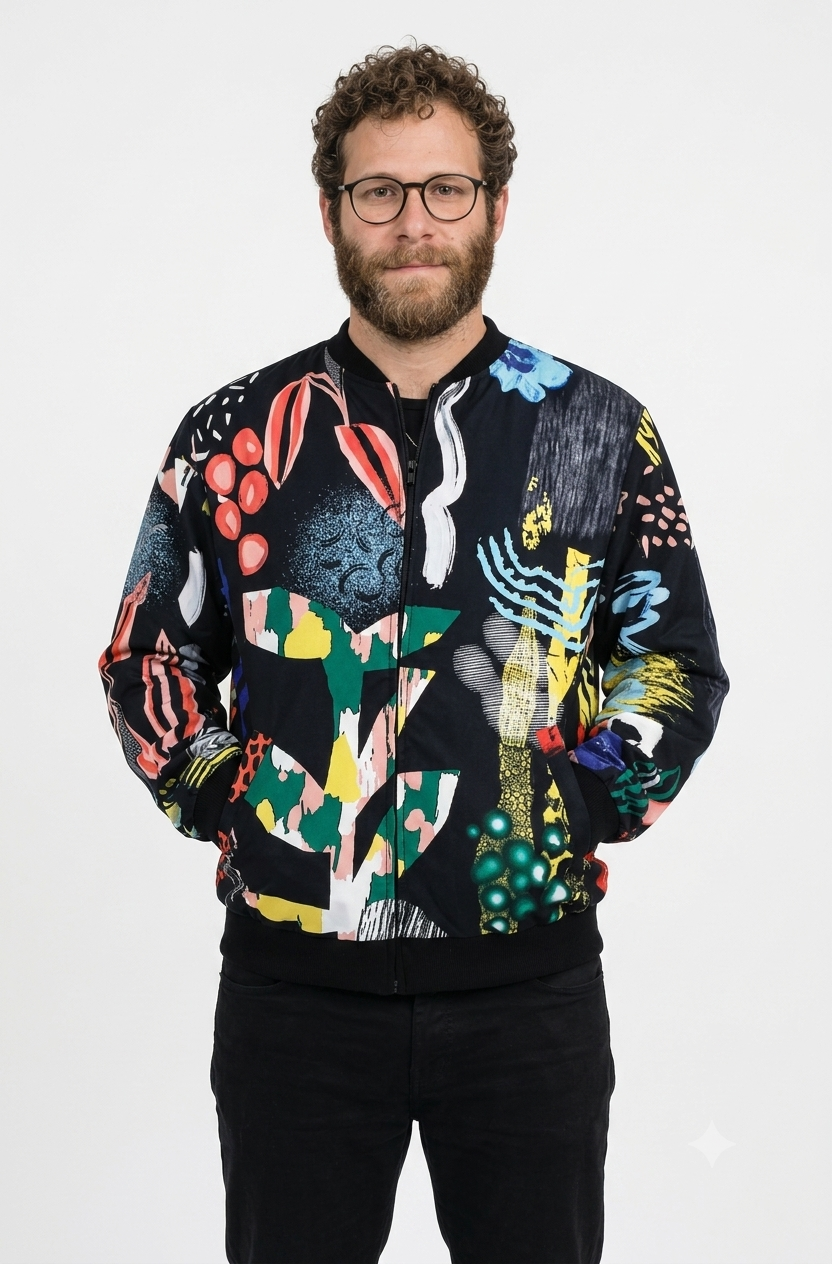 Chaqueta Bomber Rondalla Negro