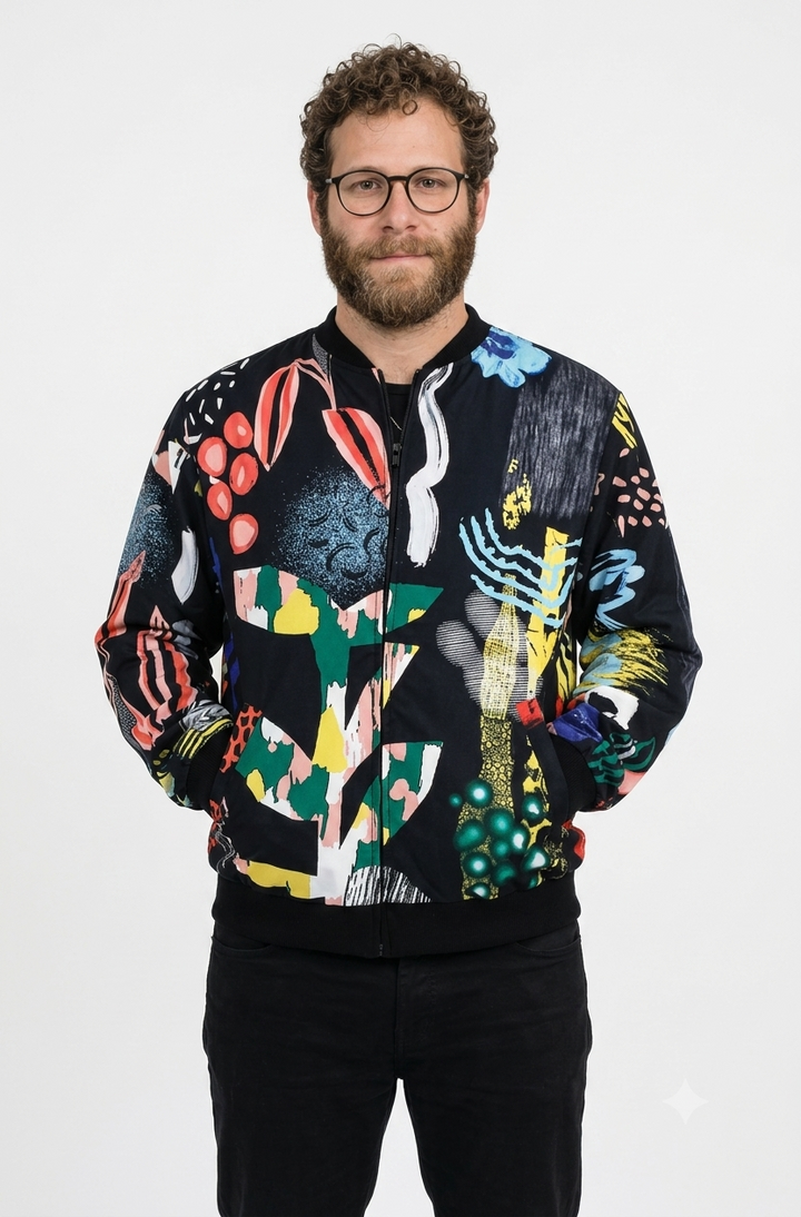 Chaqueta Bomber Rondalla Negro