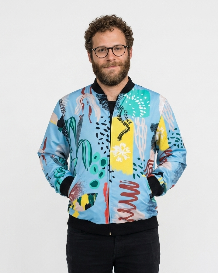 Chaqueta bomber Celeste
