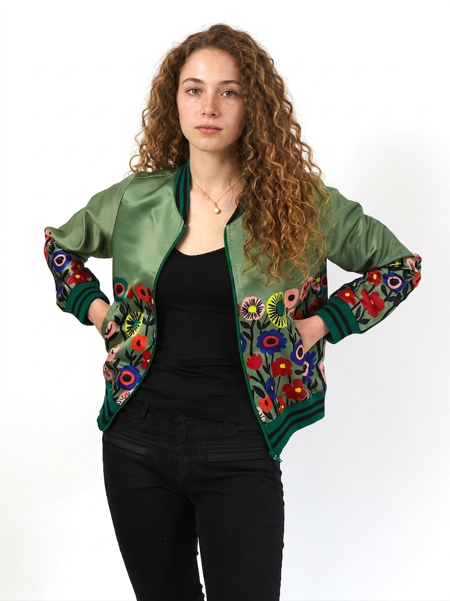 Chaqueta Bomber Sanastasia Verde