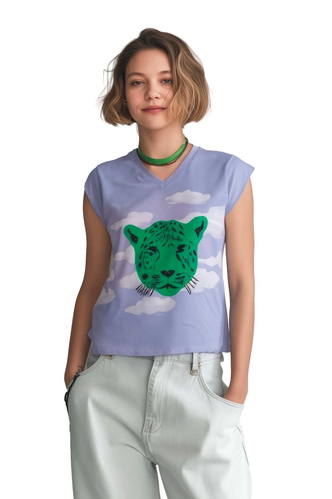 Polera paraiso lavanda