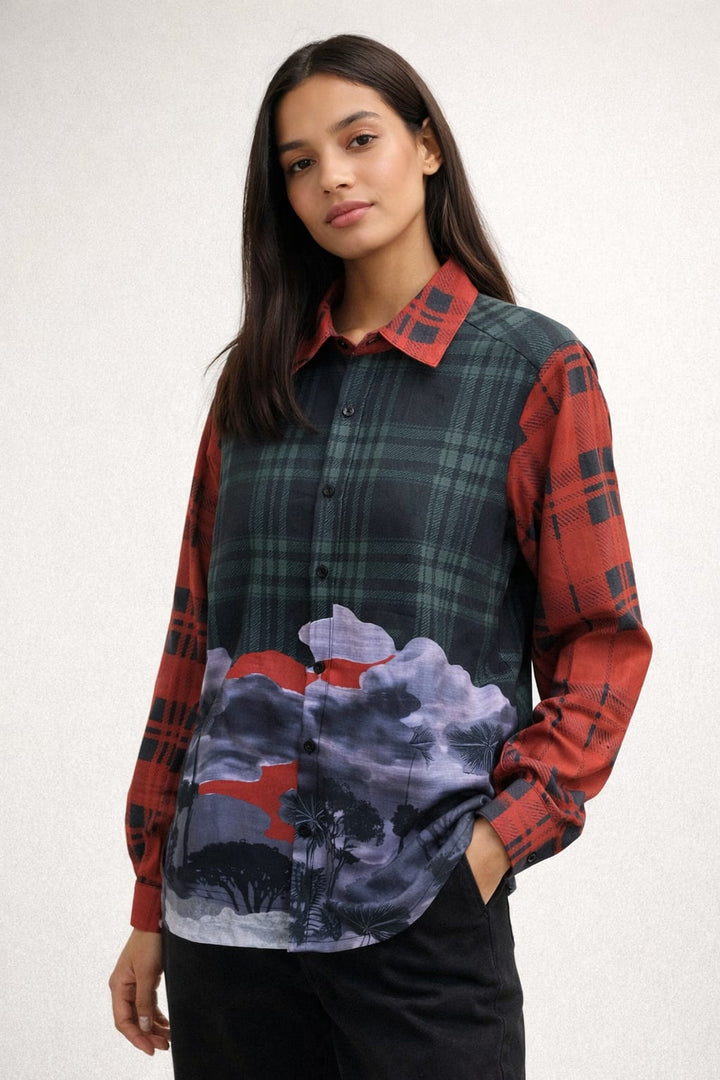 Blusa Alba Tartán