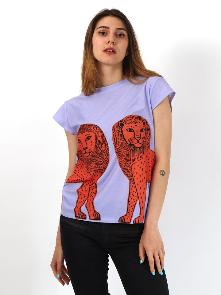 Polera de Jersey Sanastasia Leon Lavanda