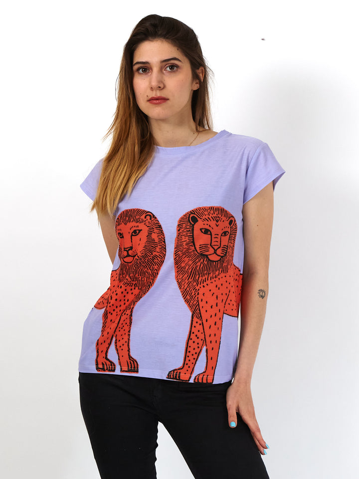 Polera de Jersey Sanastasia Leon Lavanda