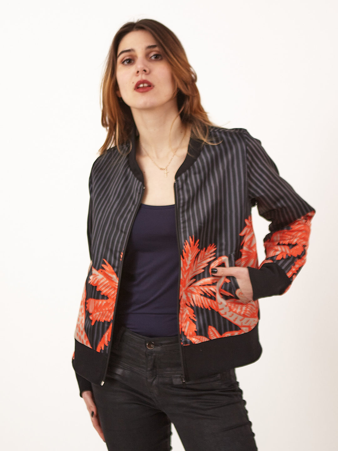 Chaqueta Bomber Jungla Negra