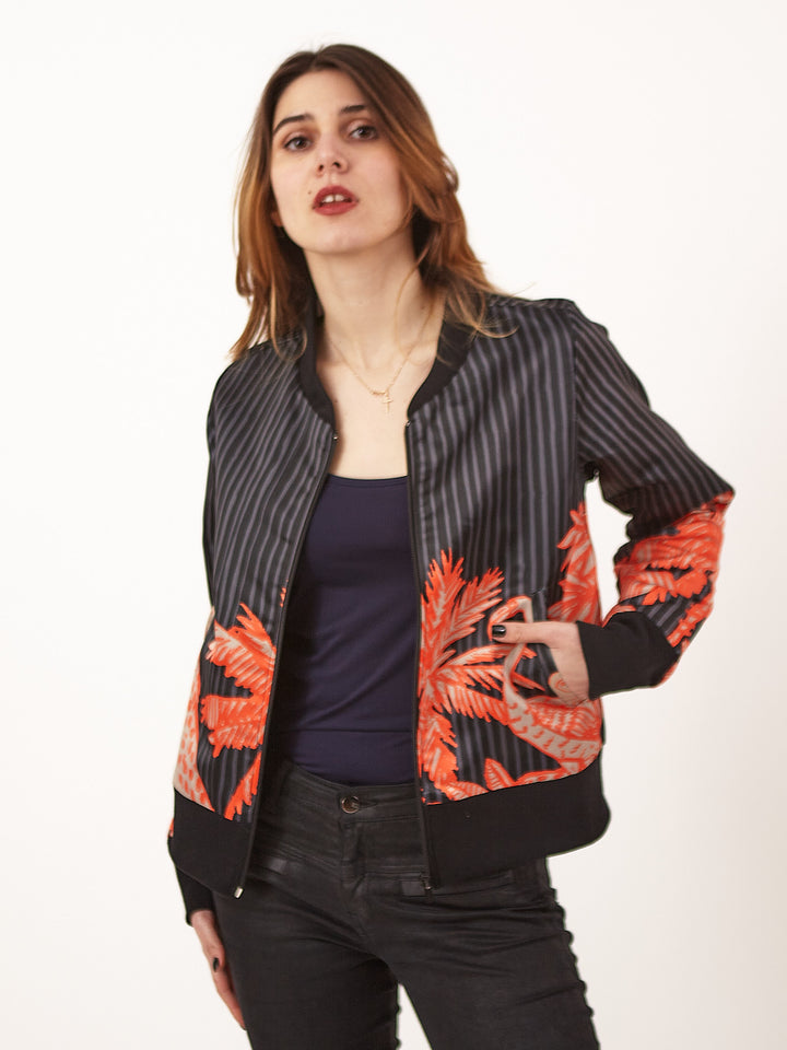 Chaqueta Bomber Jungla Negra