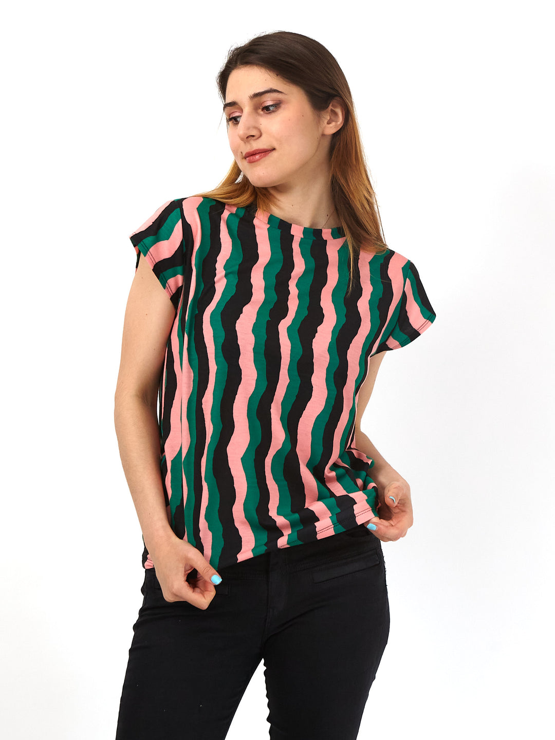 Polera de Jersey Sanastasia rallas