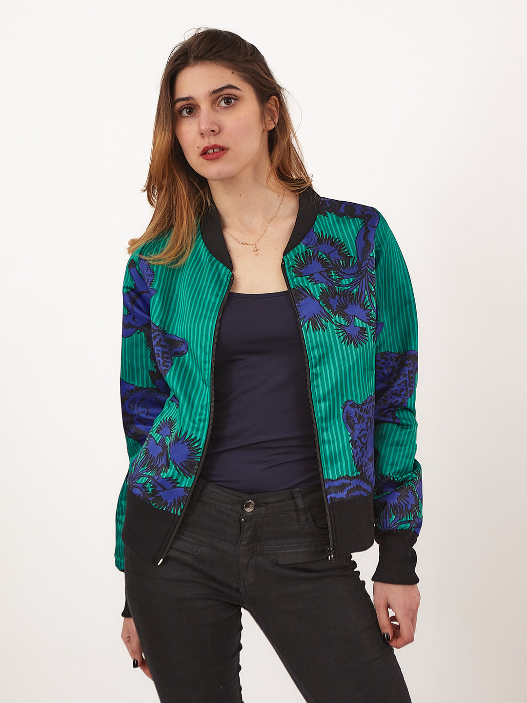 Chaqueta Bomber Jungla Verde