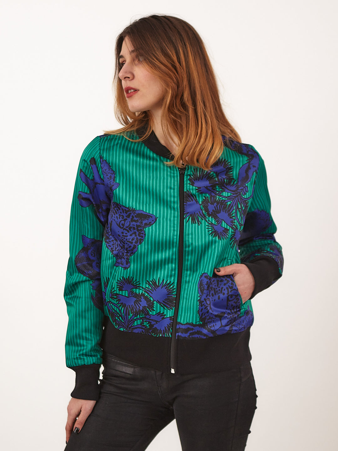 Chaqueta Bomber Jungla Verde