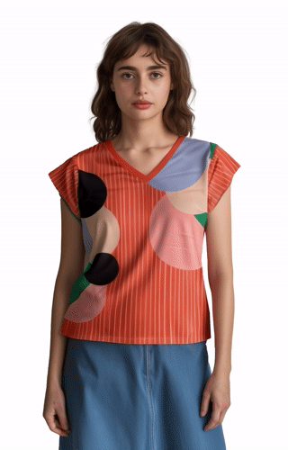 Polera paraiso orange