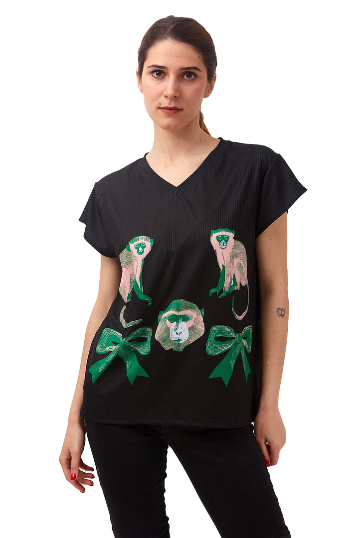 Polera Paraíso Negra