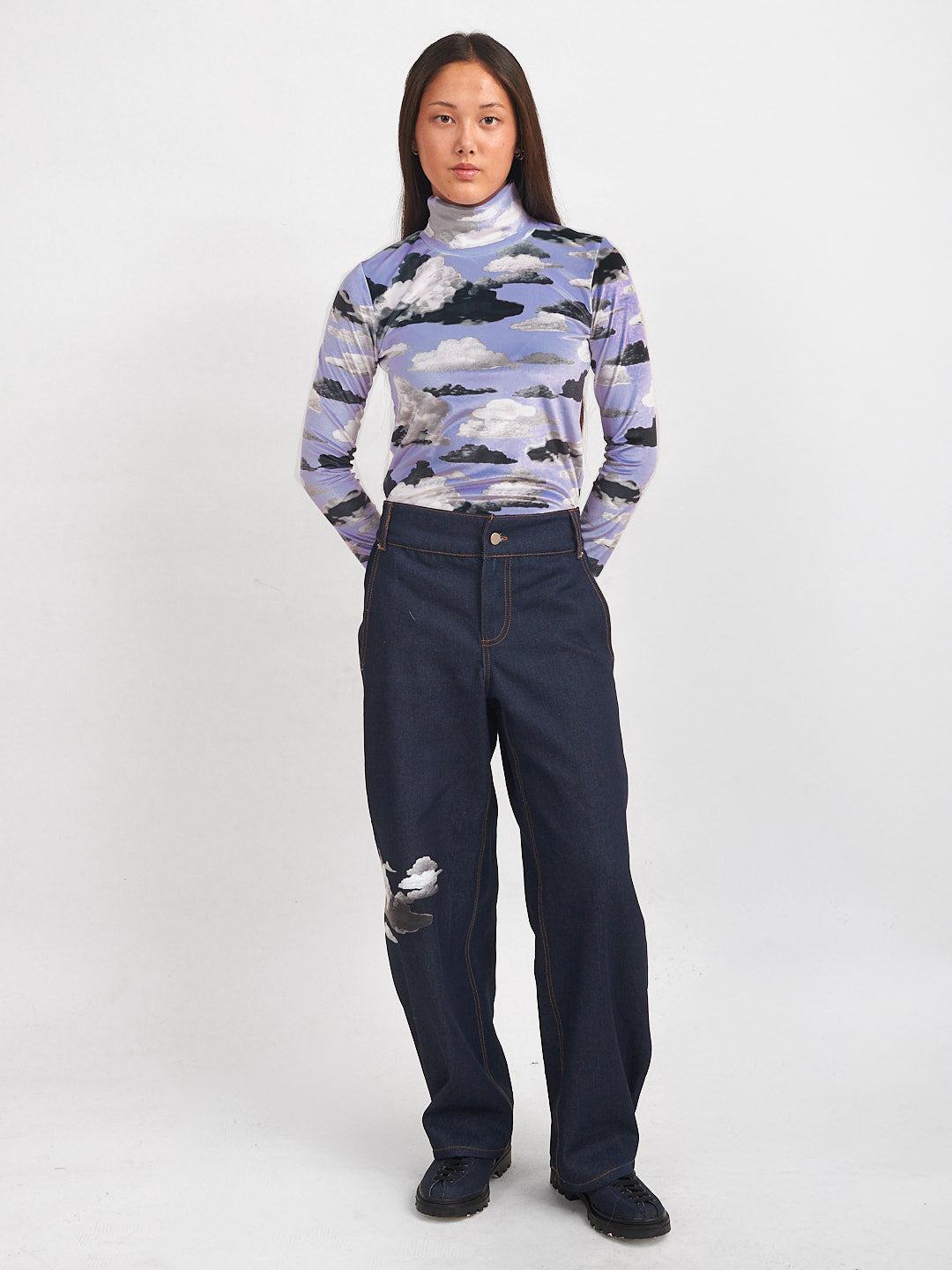 Beatle Manga Larga Terciopelo Alba Nubes