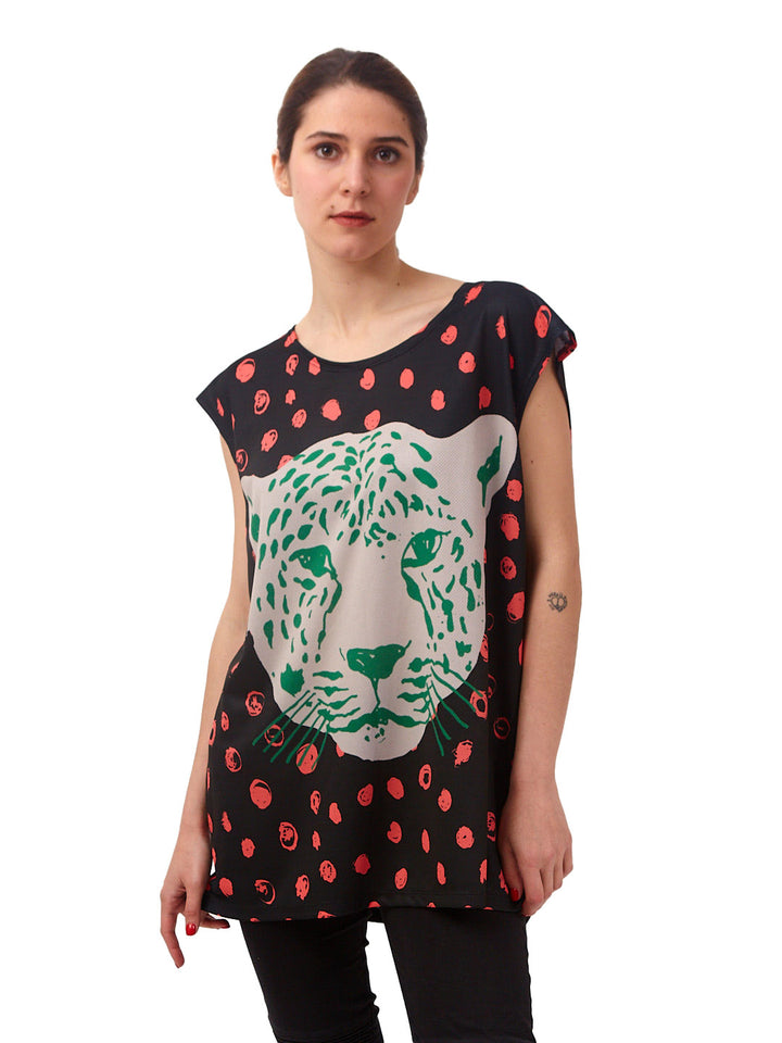 Polera Oversize Paraíso Negra