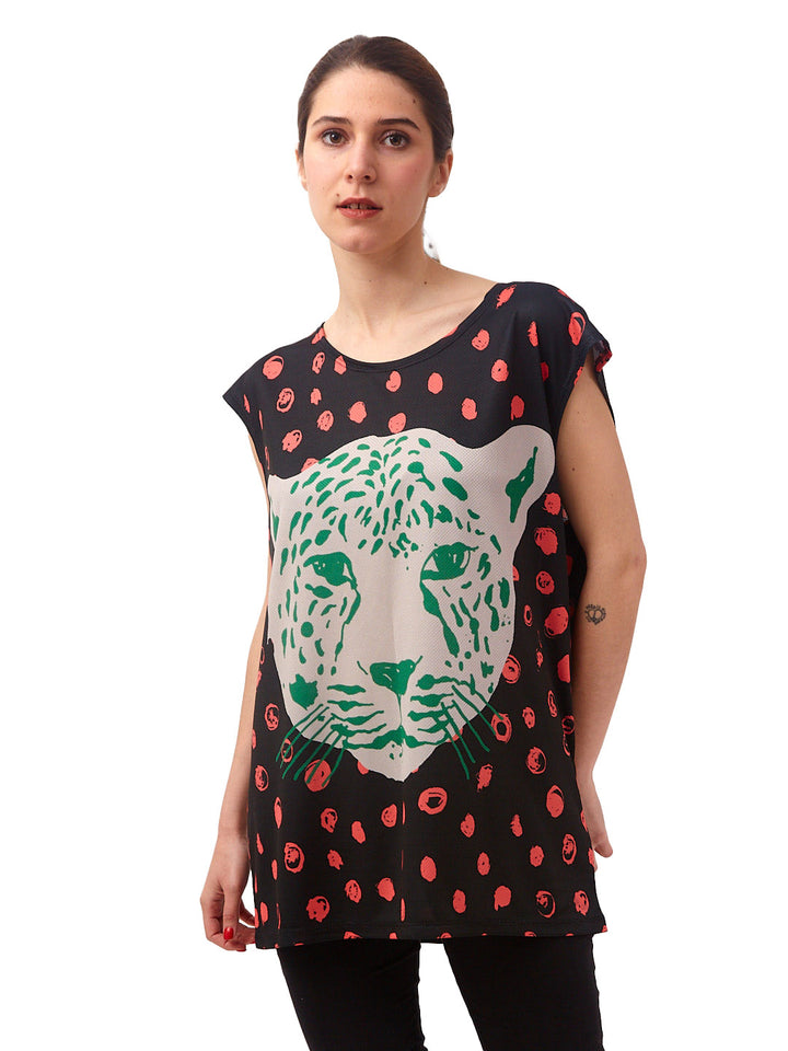 Polera Oversize Paraíso Negra