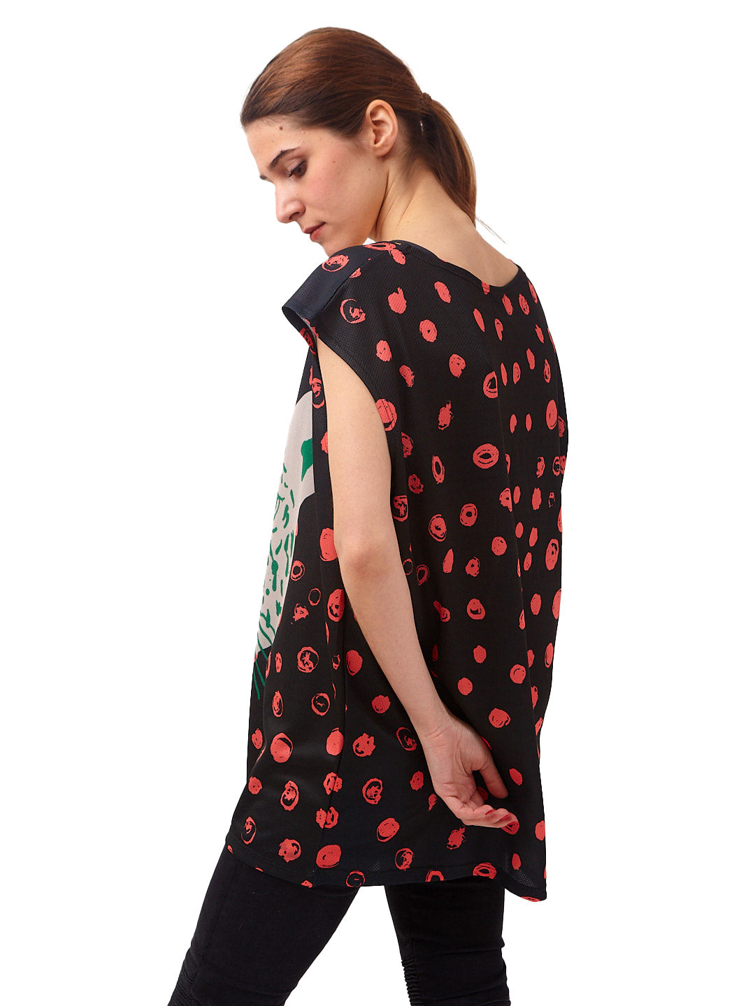 Polera Oversize Paraíso Negra