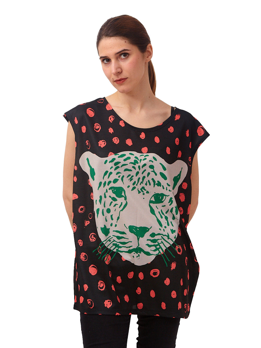 Polera Oversize Paraíso Negra