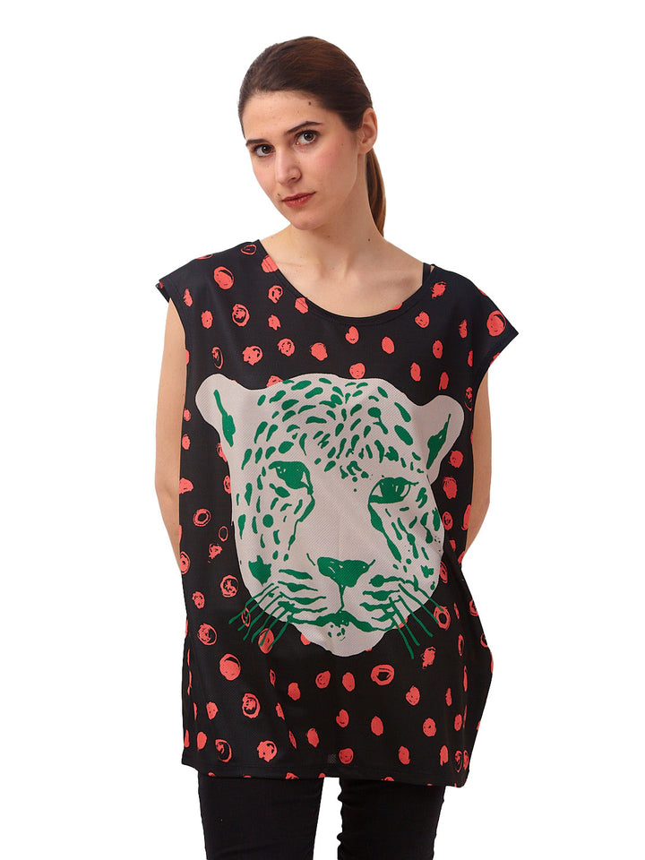 Polera Oversize Paraíso Negra