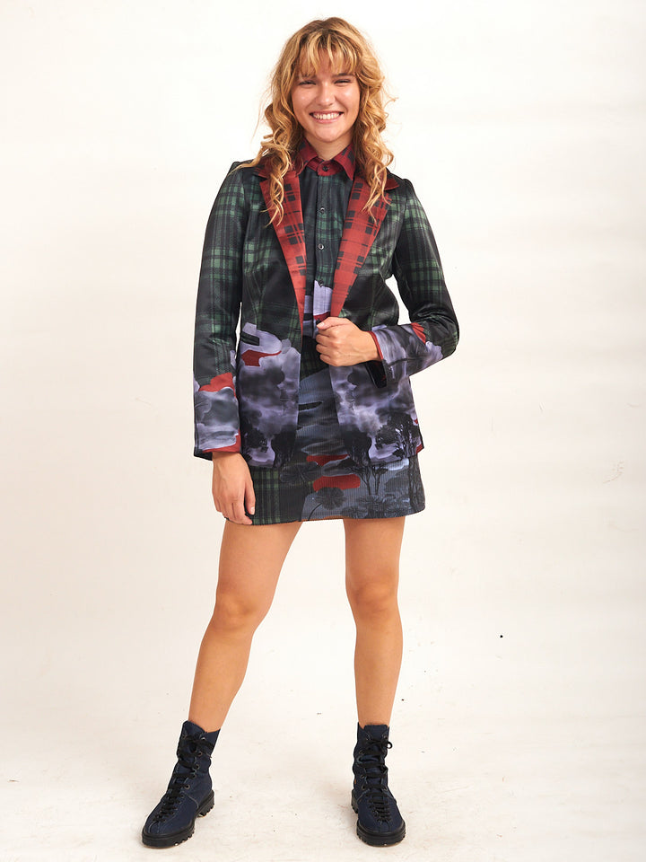 Mini Falda Cotelé Alba Tartán