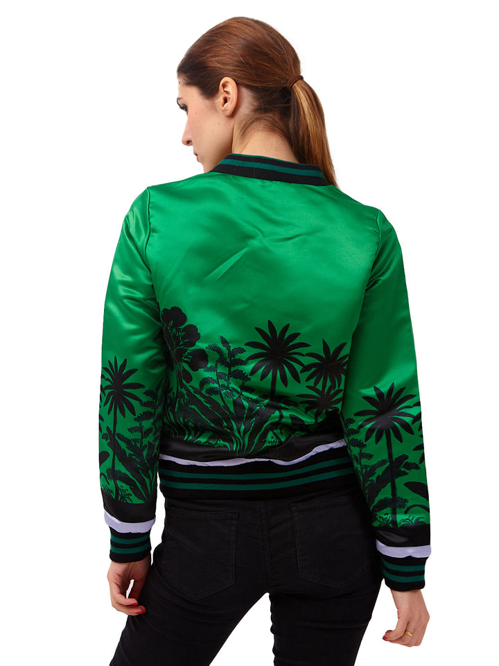 Chaqueta Bomber Verde Paraíso